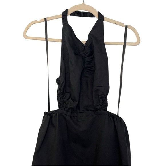 All Saints Women’s Ludo Cutout Halter Maxi Dress Black US 4 NWT Quiet Luxury - Picture 3 of 8